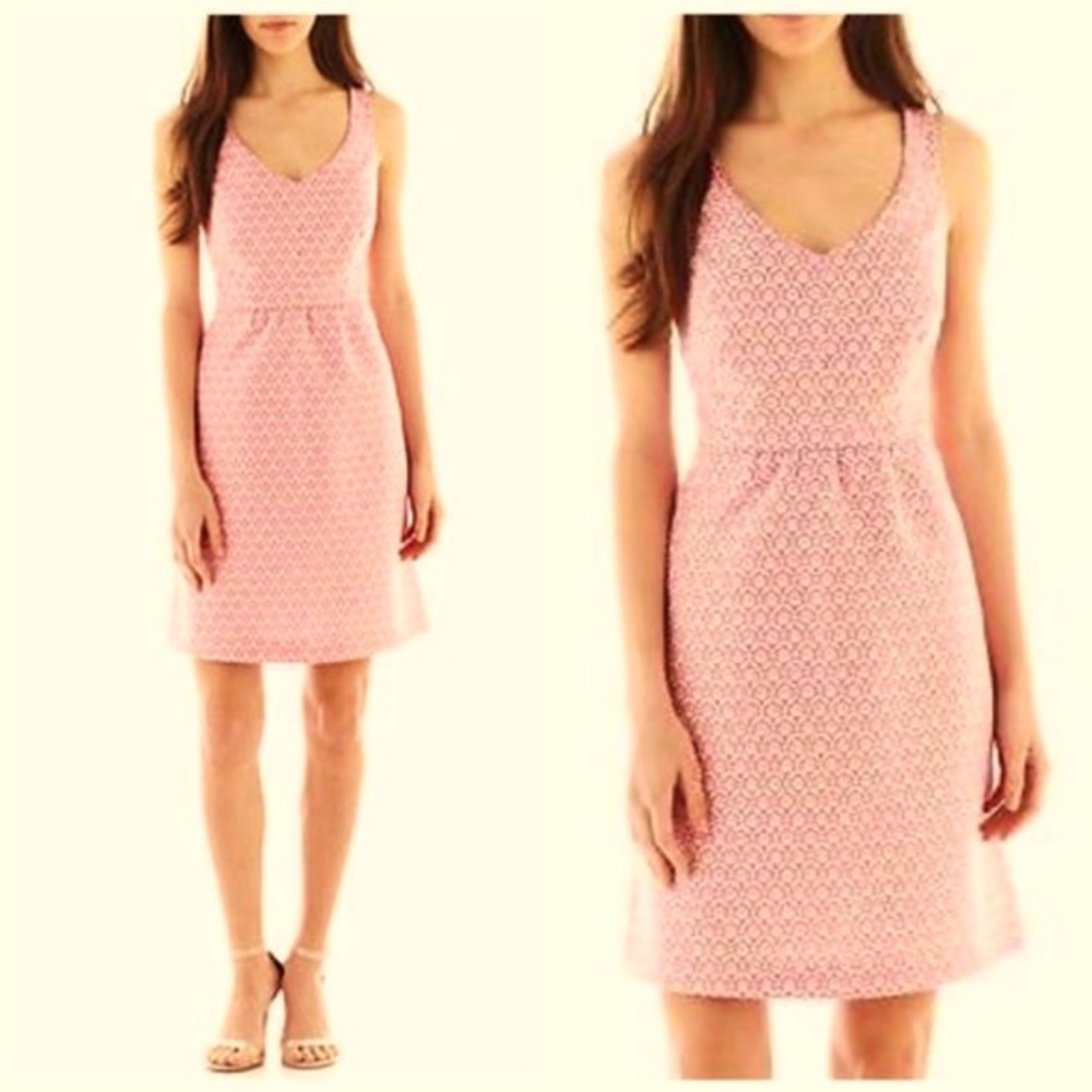 I Heart Ronson Printed Keyhole Dress Size M